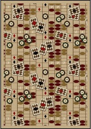 Joy Carpets Games People Play Feeling Lucky Beige